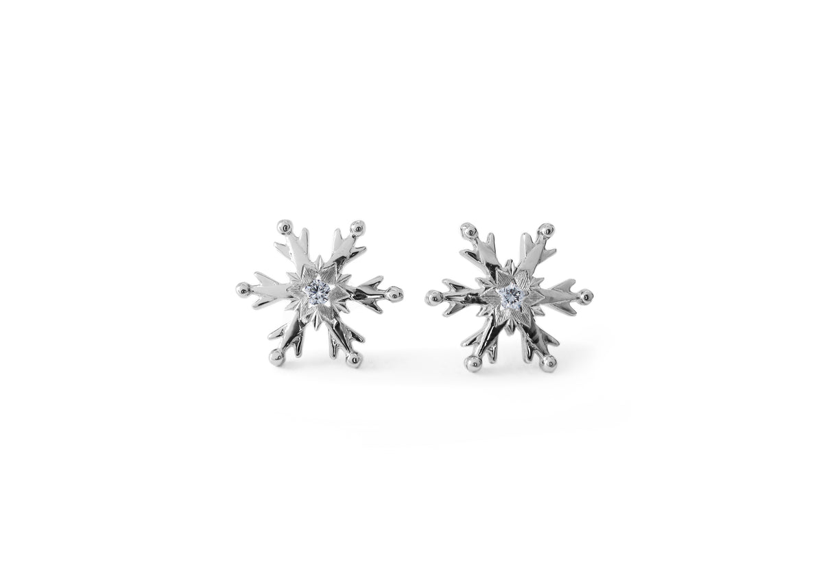 Boucles d'oreilles flocon | Souvenir du Canada | Fait à la main