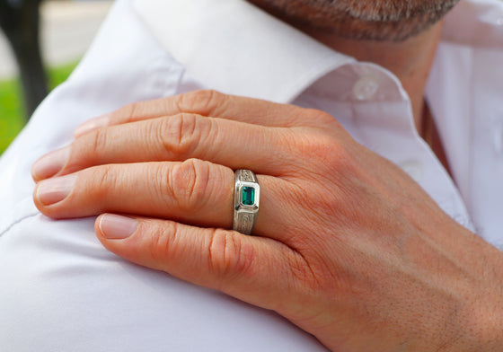 Chevalière de bois (Ag925)