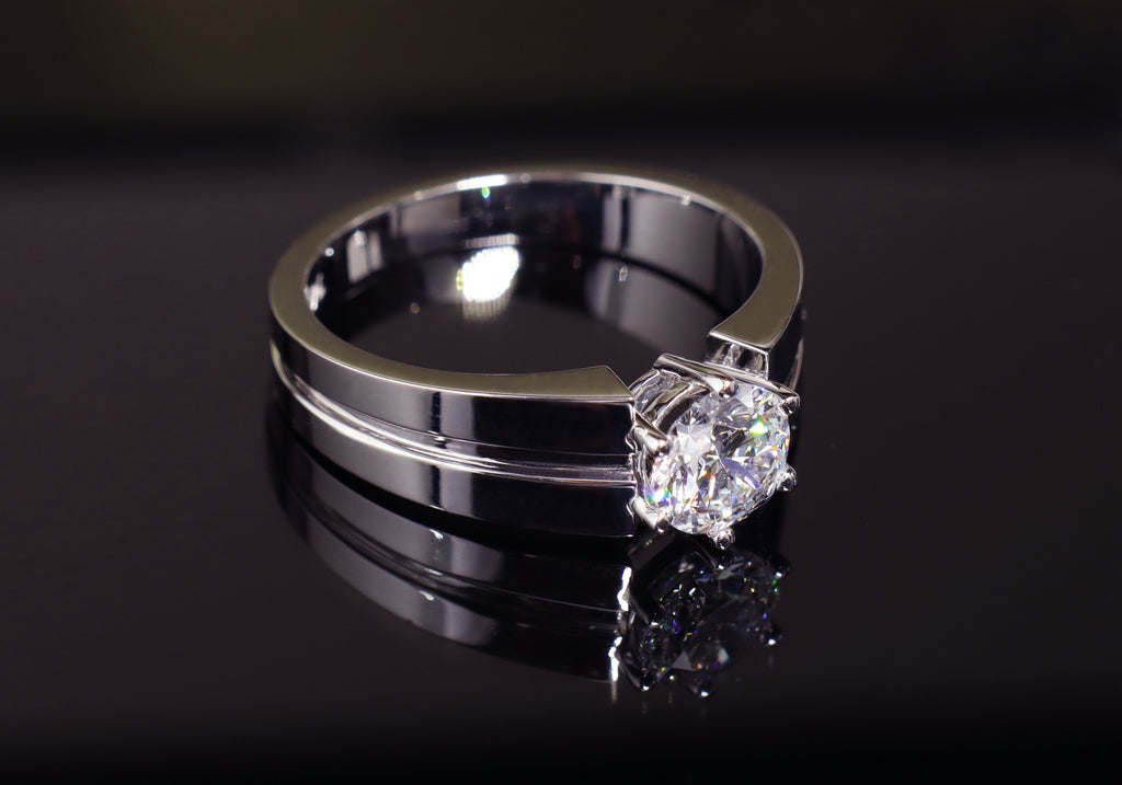 Bague Diamant Simulé 1.50 Ct Or Blanc 925 - Tailles 6 à 14 US - Anniversaire, Fiançailles, Unisexe - Neuf