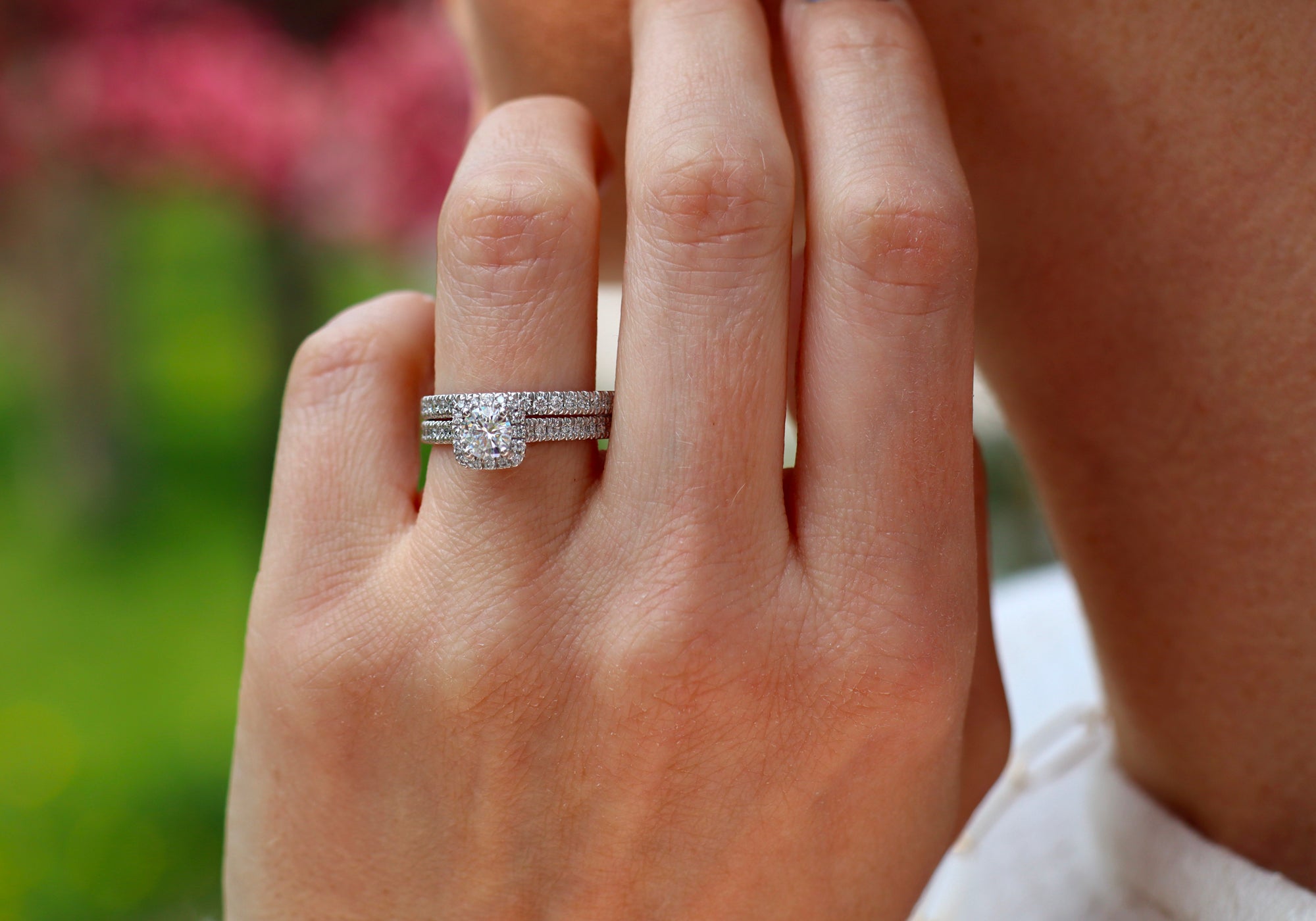 Ensemble Bague De Mariage Et Fiancaille