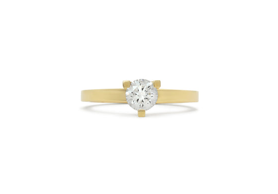 Solitaire diamant à 3 griffes