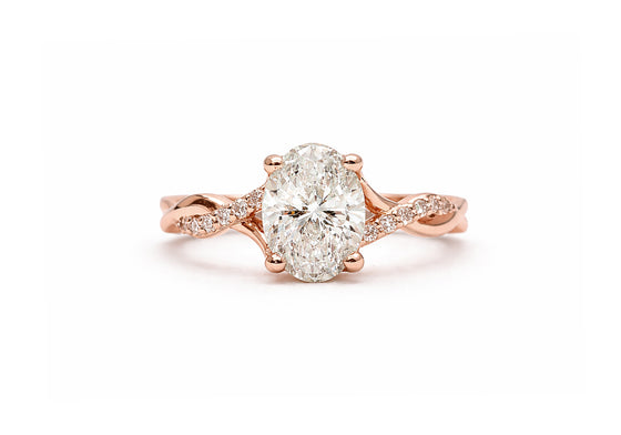 Pour l'éternité oval pavé