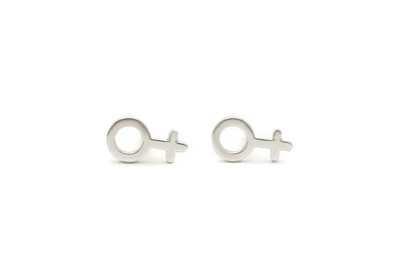Boucles d’oreilles du symbole féminin