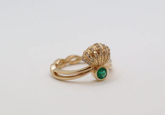 Bague coquillage chemin de Compostelle