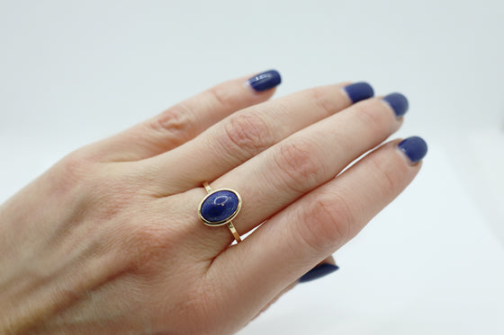 Bague avec lapis lazuli