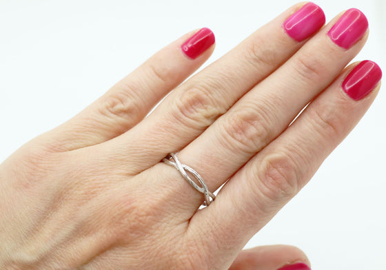 Bague branches signe de l'infini