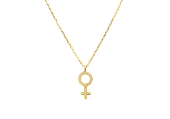 Collier avec symbole féminin
