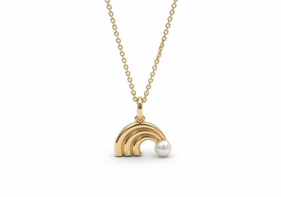 Pendentif Arc-en-ciel et perle
