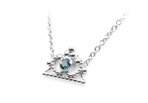 crown necklace necklace pendant white gold sterling silver chain jewelry woman