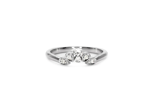 pear diamond ring white gold the beauty of his dreams