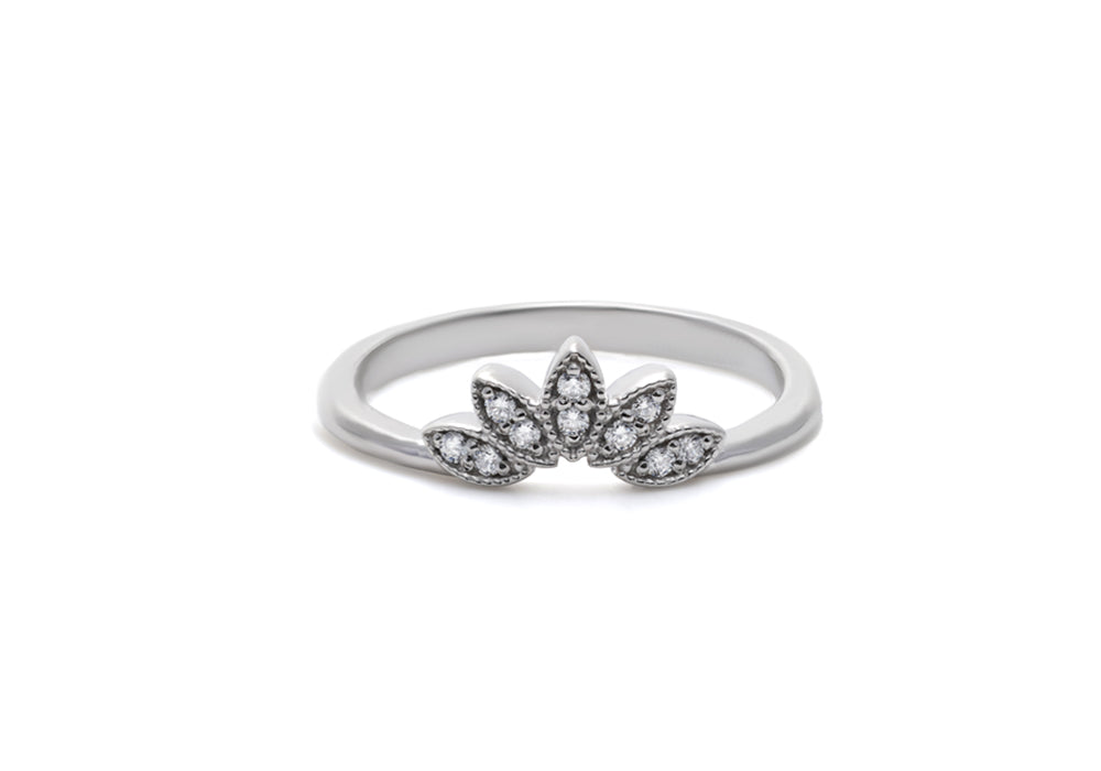 bague fiançaille or blanc rien que pour tes yeux