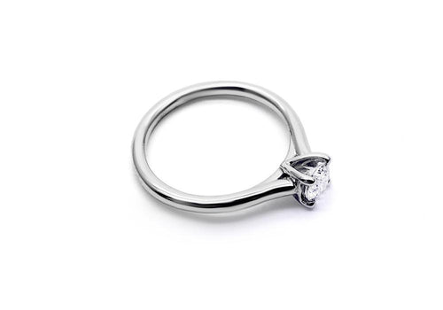 white gold moissanite ring every moment that passes by