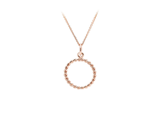 Collier anneau torsadé