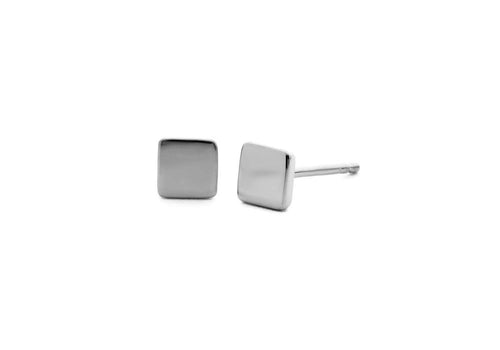 silver square earrings go anywhere