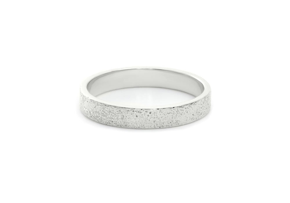 single crosspiece white gold ring woman jewel