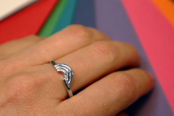 Bague Arc-en-ciel (Ag925)