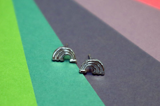 Mini boucles d'oreilles Arc-en-ciel