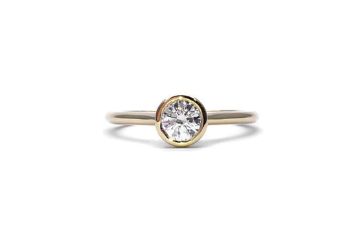 engagement ring yellow gold I have butterflies