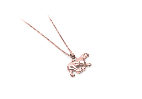 pendentif ours polaire en or rose