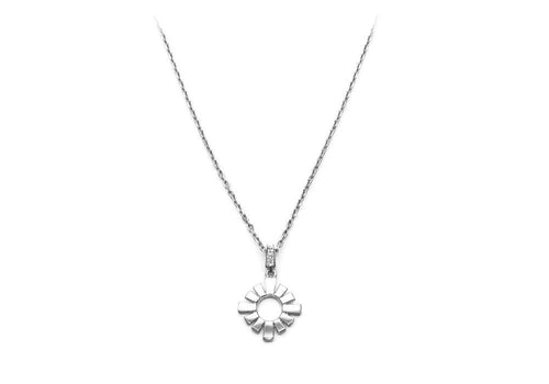 necklace laboratory diamond sun white gold winter sky