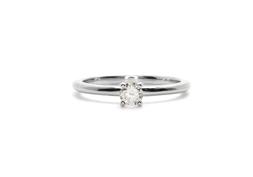 engagement ring diamond laboratory diamond white gold a little happiness